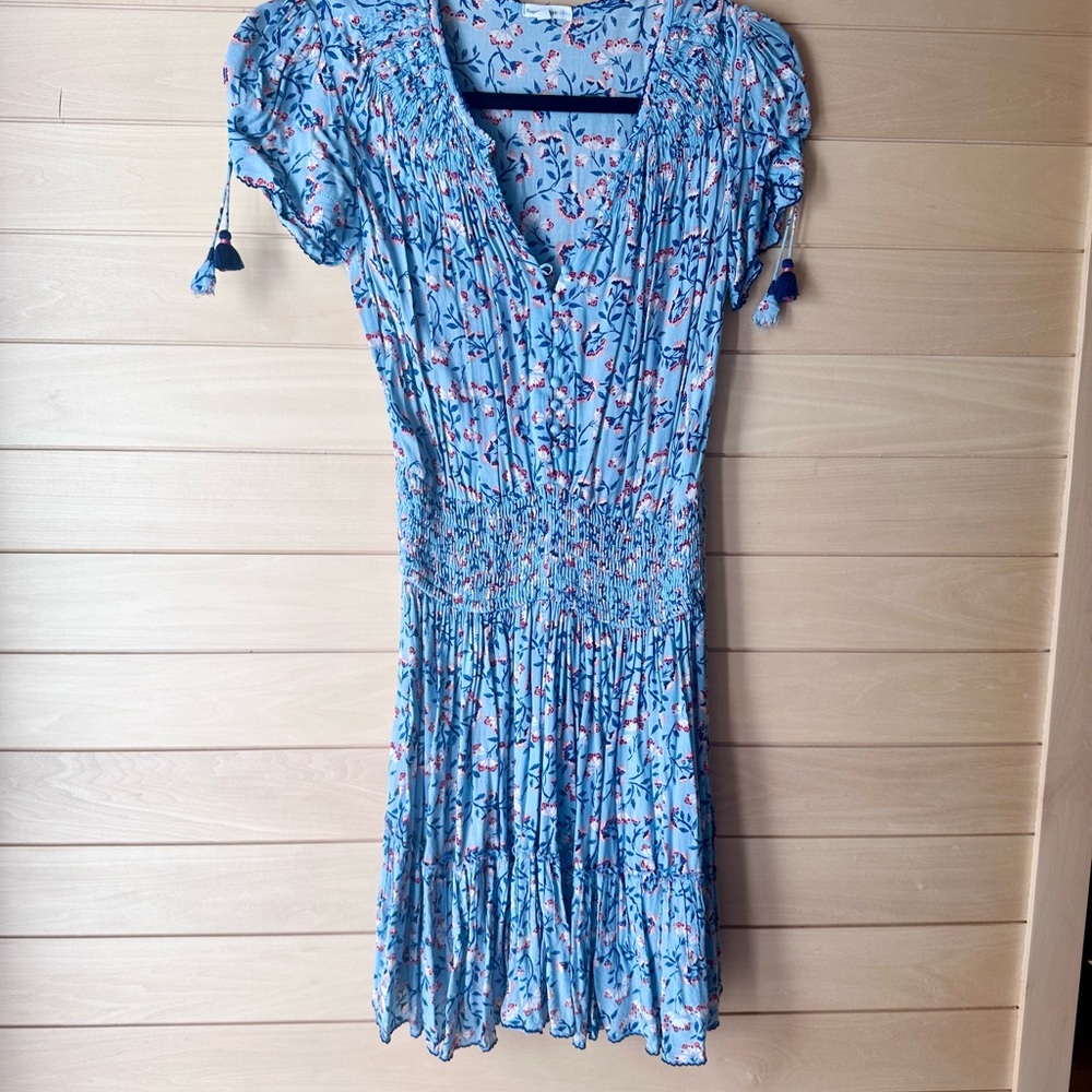 Floral Blue Dress by Poupette Saint Barth